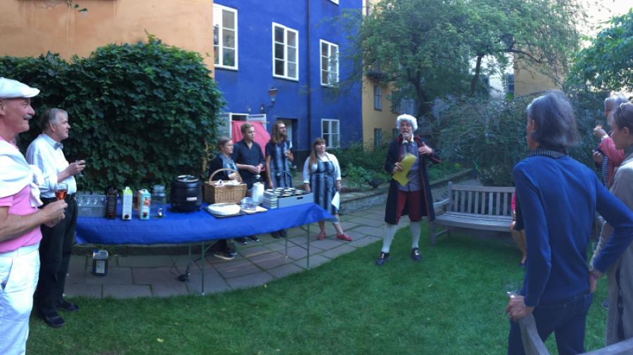 Vin ost och sång till tonerna av Bellman, inte illa!